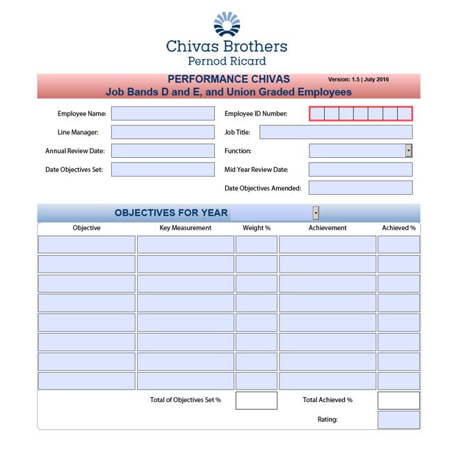 Employee performance rating pdf form